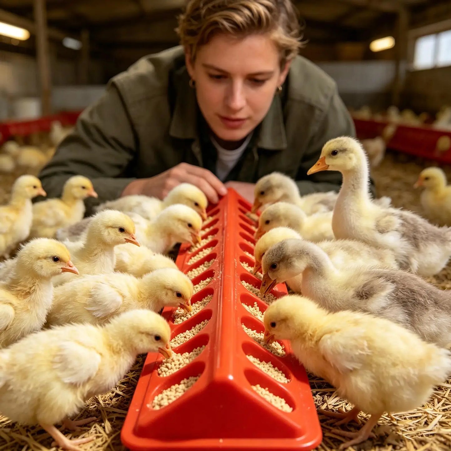 Porous Chicken Feeder & Waterer Trough for Chicks & Quail