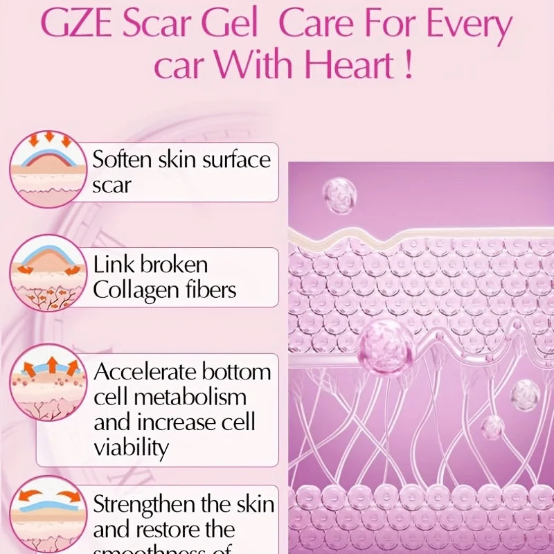 GZE Scar Care Gel – Acne & Stretch Mark Cream | Allantoin & Vitamin E Scar Treatment Gel Peaceful Pleasures Health and Wellness