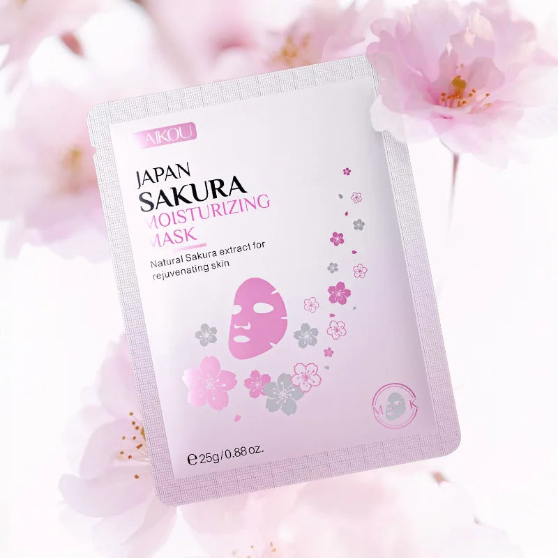 LAIKOU Sakura Sheet Face Mask 10pcs – Moisturizing Anti-Aging