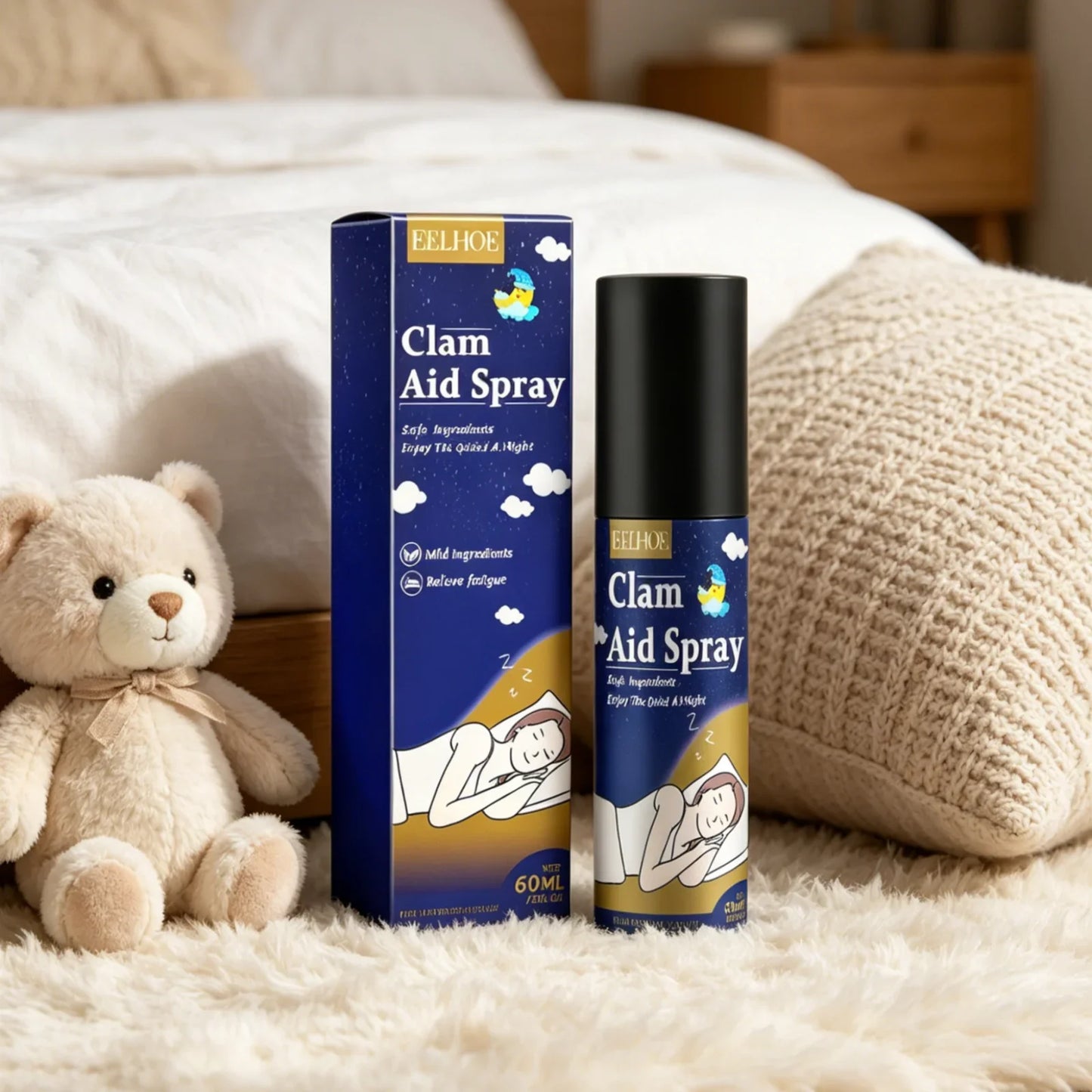EELHOE Calming Pillow Mist Spray – Aromatic Sleep Mist 60ml