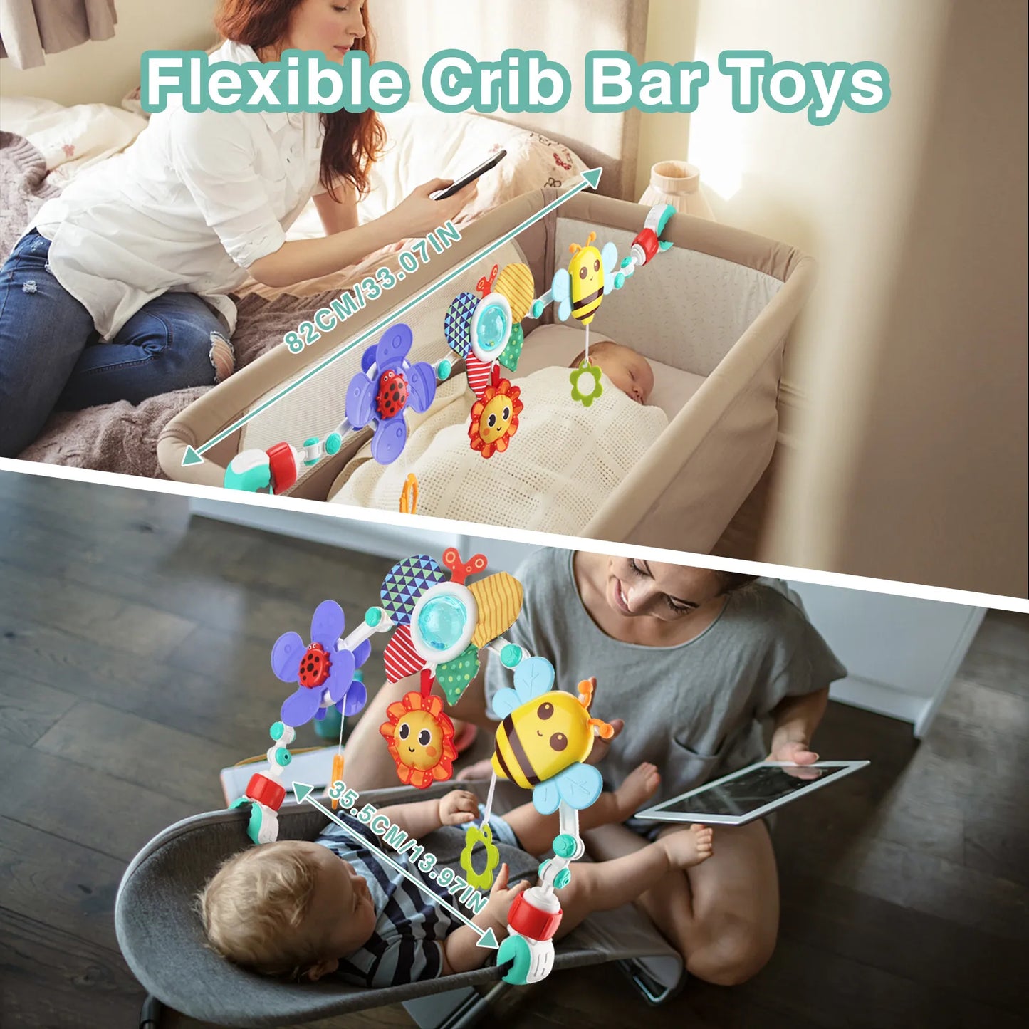 Baby Stroller Arch Toys Bouncer Toy Pram Activity Fine Motor Skills