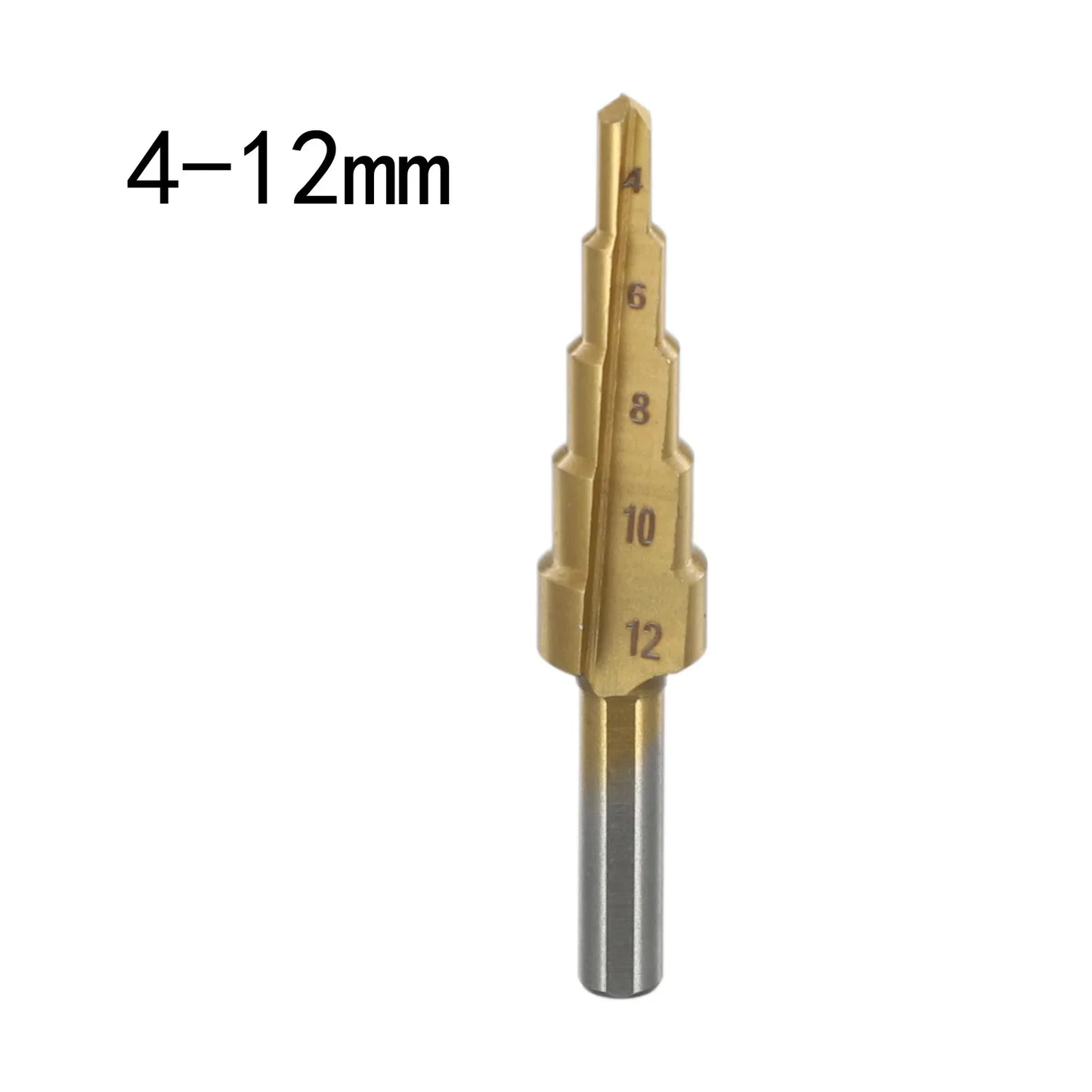 Step Cone Drill Bit Set – 4-12, 4-20 & 4-32mm Steel Cutter