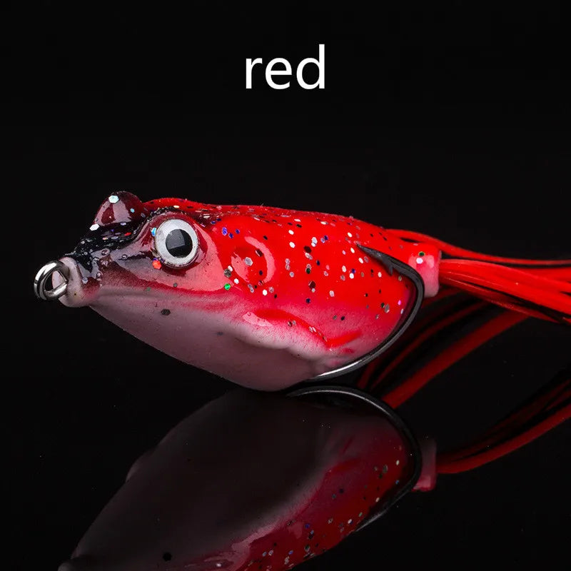 Soft Frog Bass Fishing Lure Hollow Body Topwater Lures Unpainted