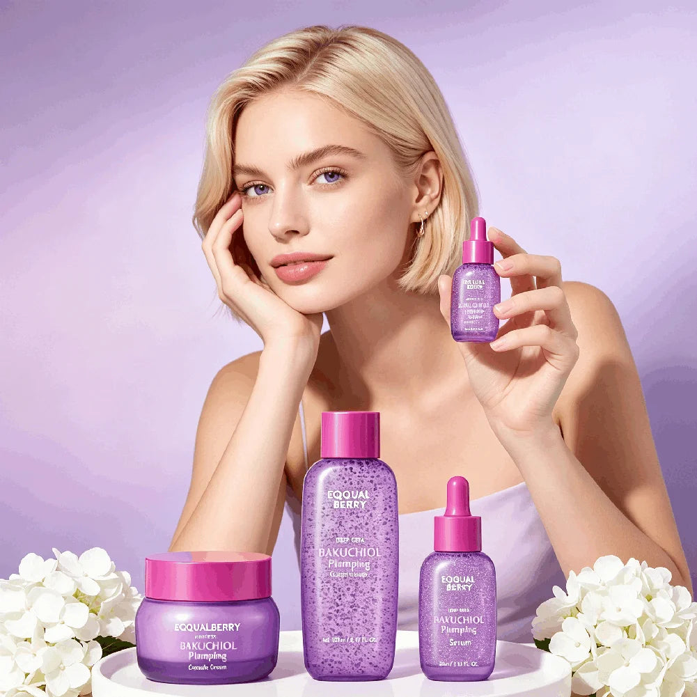 EQQUALBERRY PDRN+Korean Skin Care Essence Moisturizing Lotion Moisturizing Face Cream Care Set For Sensitive Skin Peaceful Pleasures Health and Wellness