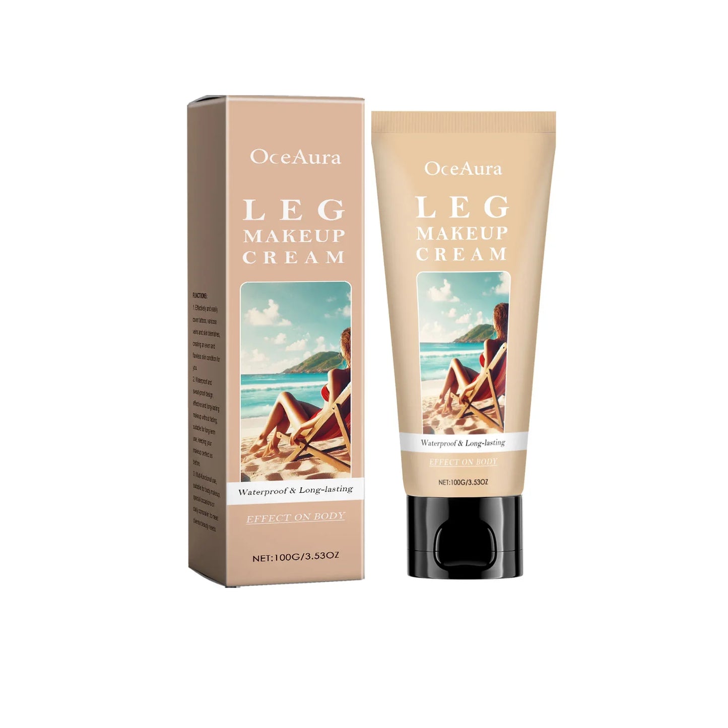 OceAura Leg Makeup Lotion – Waterproof Body Foundation
