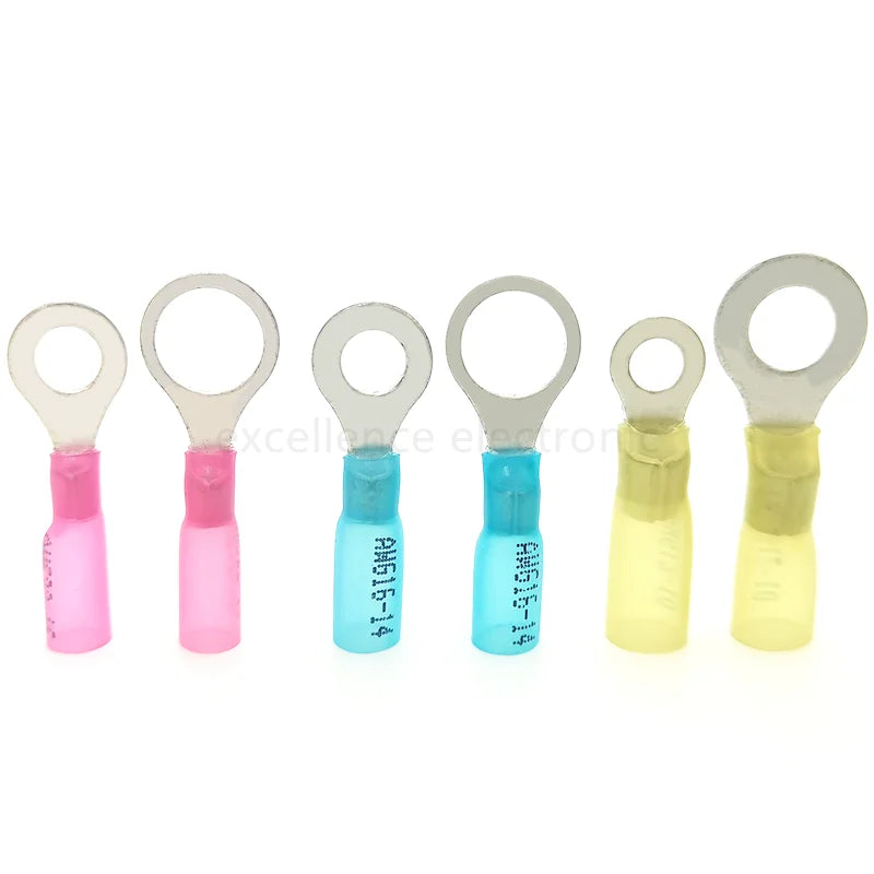 20PCS RV Circular Heat Shrink Waterproof End Male Female Plug Spring Quick Wiring Annular Pre Insulated Cold Pressed Terminal Peaceful Pleasures Health and Wellness