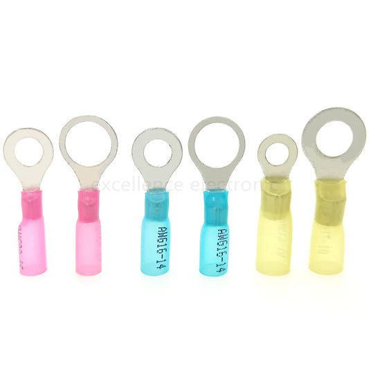 20PCS RV Circular Heat Shrink Waterproof End Male Female Plug Spring Quick Wiring Annular Pre Insulated Cold Pressed Terminal Peaceful Pleasures Health and Wellness