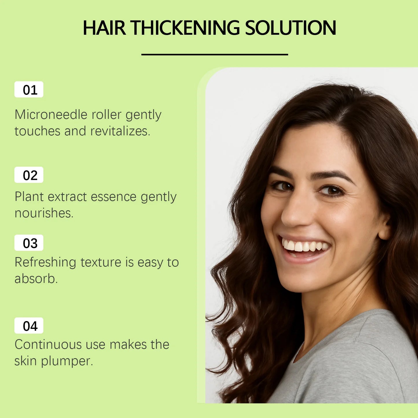 Hair Growth Serum Microneedle Roller Set – Scalp & Follicle Care