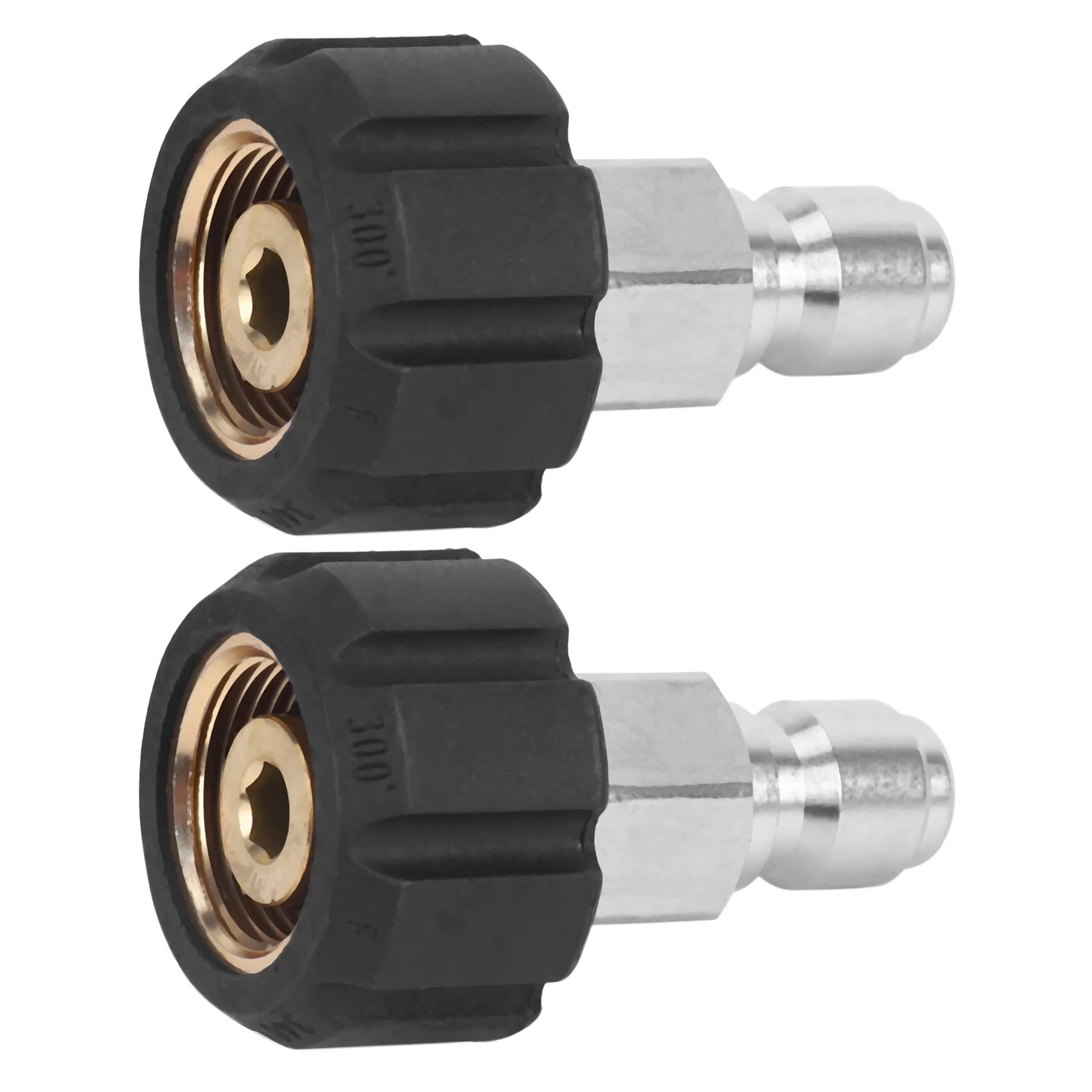 A36T-2X Pressure Washer Twist Connect M22 14Mm X 3/8 Inch Quick Disconnect Plug High Pressure B Fitting, 5000 PSI, TWIS281 Peaceful Pleasures Health and Wellness