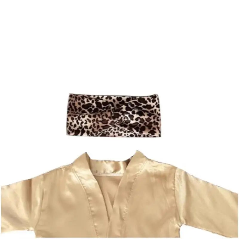 Newborn Bathrobe & Headband Photography Props Set 0-6 Months