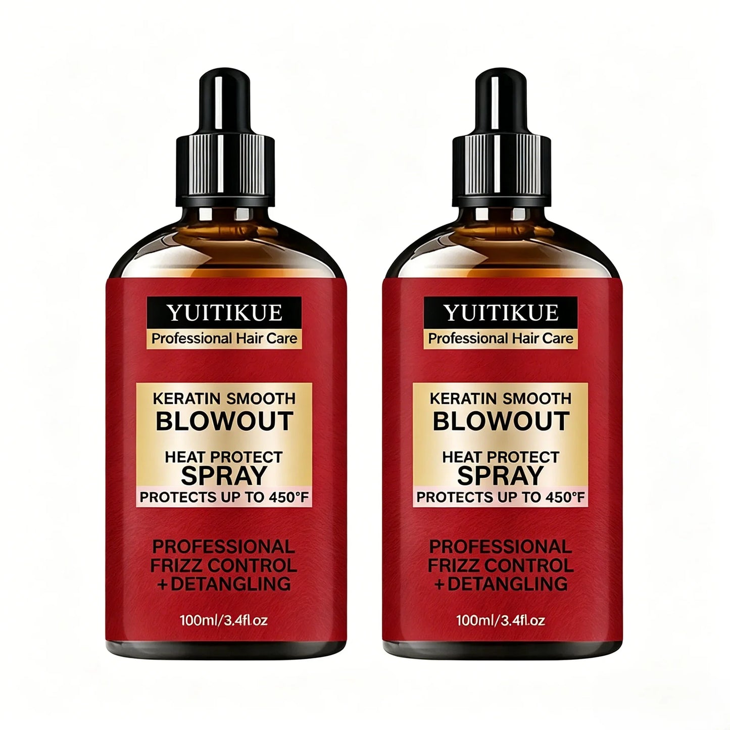 Keratin Heat Protect Spray 450°F | Frizz Control & Detangling