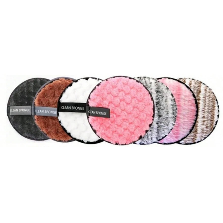 5-Pack Reusable Makeup Remover Pads – Soft Cotton Double-Sided