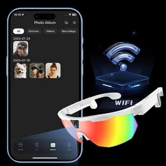 AI Smart Cycling Sunglasses | 8MP Camera & Bluetooth AI Smart Sunglasses Oasis Select