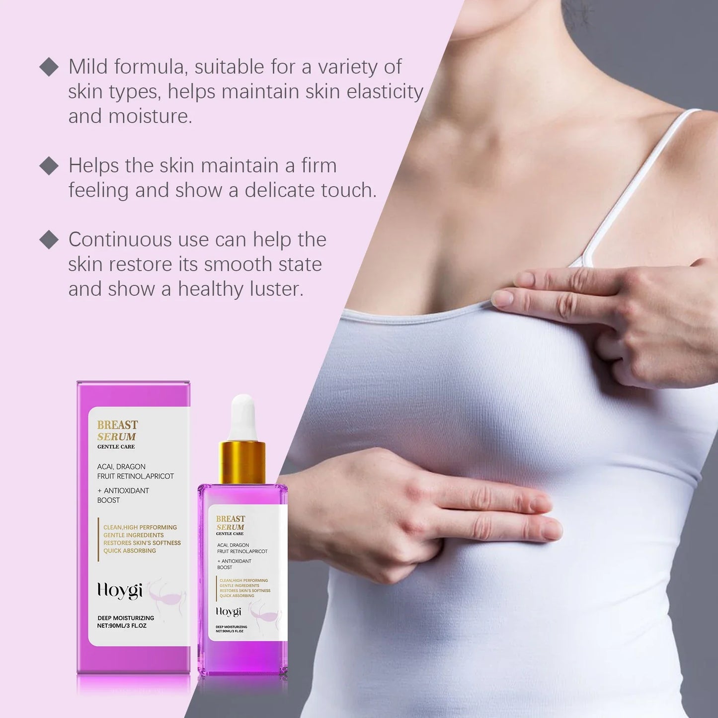 Hoygi Firming & Plumping Breast Serum | Lifting Moisturizer