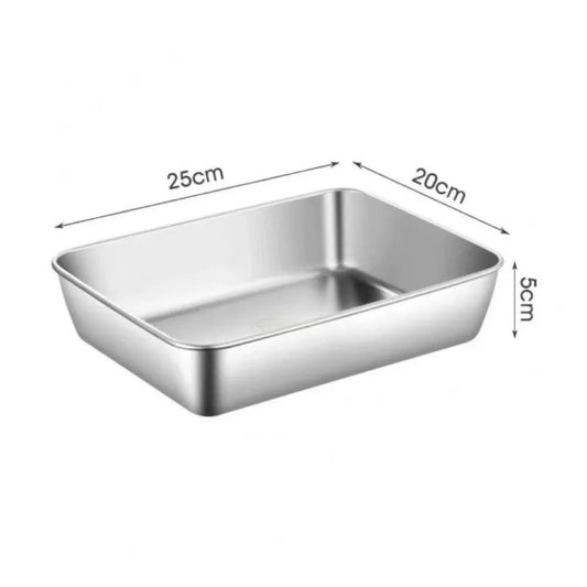 Stainless Steel Square Plate with Lid | Food Storage & Baking Food Storage Tray Oasis Select Type A