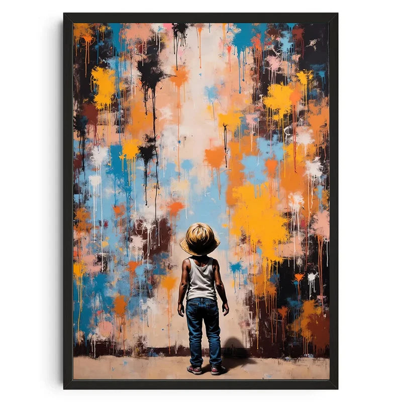 Banksy Graffiti Canvas Wall Art Print | Unframed Home Decor