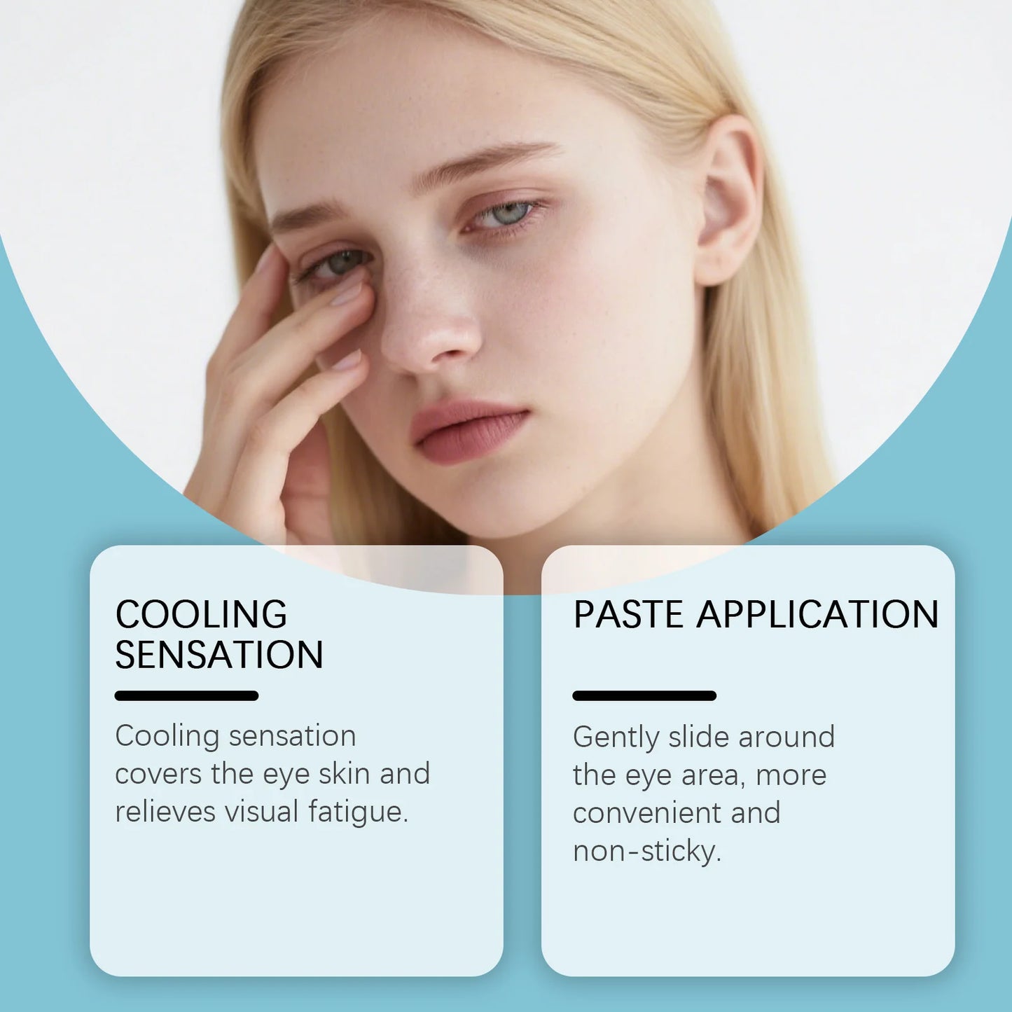 Hydrating Eye Cream Stick Reduce Wrinkles Fade Fine Lines Tightening Lifting Lightening Dark Circles Smooth Nourishing Eye Balm Peaceful Pleasures Health and Wellness