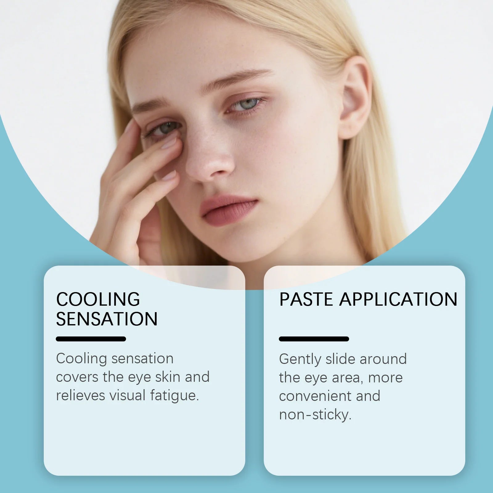 Hydrating Eye Cream Stick Reduce Wrinkles Fade Fine Lines Tightening Lifting Lightening Dark Circles Smooth Nourishing Eye Balm Peaceful Pleasures Health and Wellness