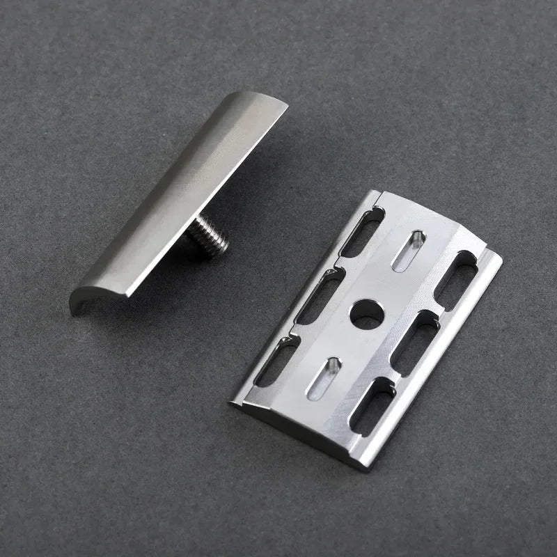 2026 Yaqi SLOPE Slant Safety Razor Head 316 Stainless Steel 0.90mm Blade Gap 43mm Length 24.6mm Width for Smooth Shaving Peaceful Pleasures Health and Wellness
