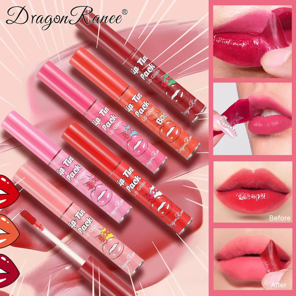 Dragon Ranee Peel Off Lip Stain – Rose Red Waterproof Matte