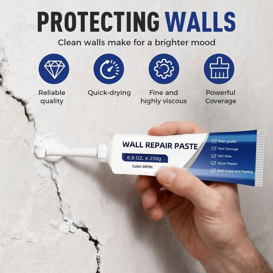 Wall Repair Paste Repair Wall Damage & Graffiti Fill Nail Hole Prevent Wall Cracking Peeling Restore Smoothness Wall Repair Kit Peaceful Pleasures Health and Wellness