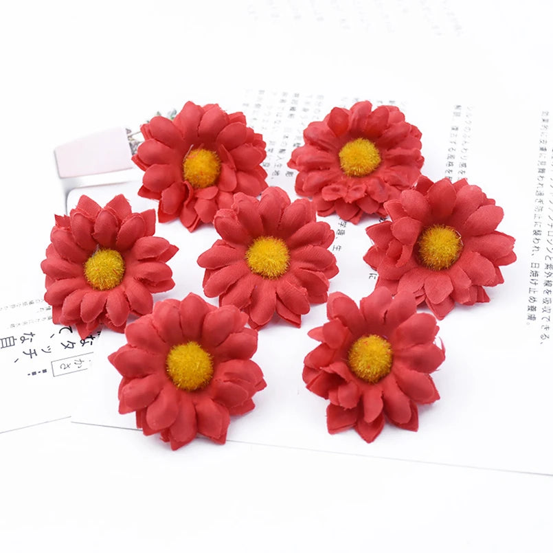 Artificial Silk Daisy Flower Heads 10/20pc | Wedding & Home Decor