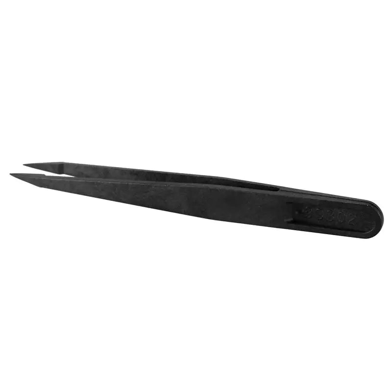 50-Pack Anti-Static Tweezers | Black Plastic Tip, 12cm