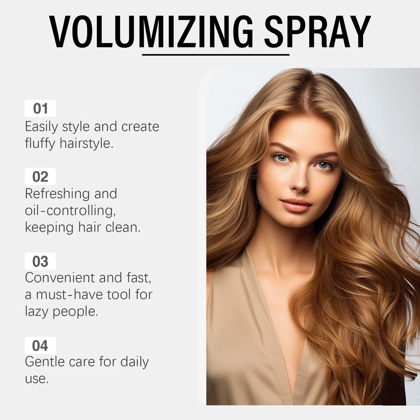 HOEGOA Fluffy Volumizing Hair Spray – Non-Greasy 60ml
