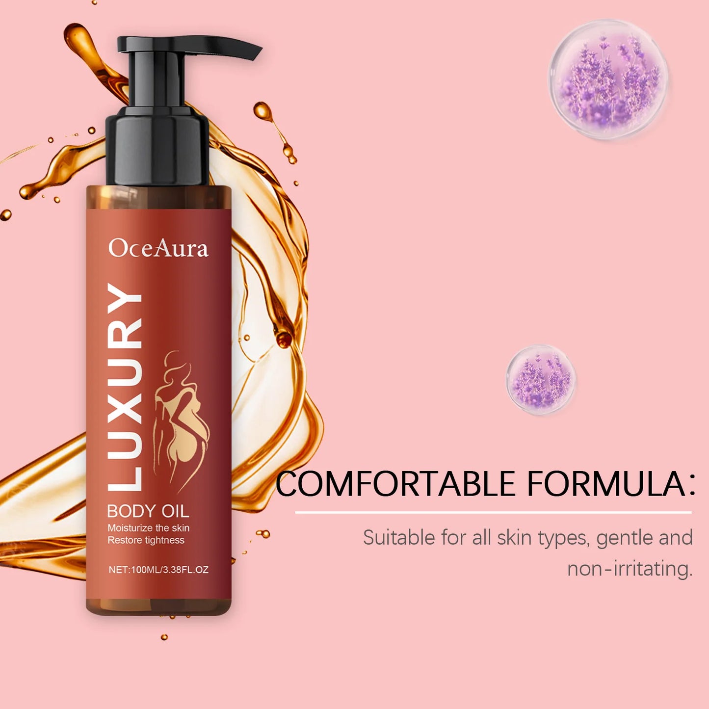 OceAura Rosehip Coffee Firming Body Oil – Deep Moisture 100ml