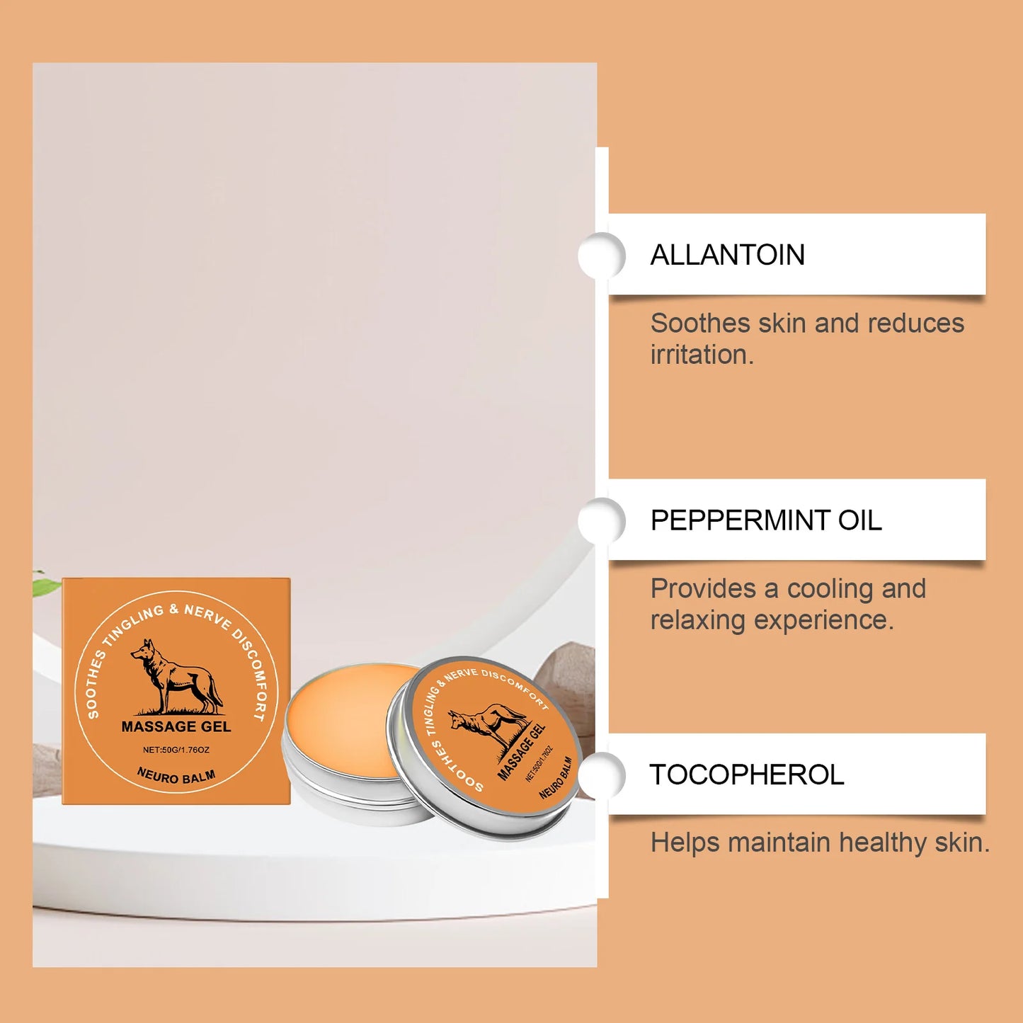 Jaysuing Herbal Massage Balm | Fast Absorbing, Non-Greasy 50g