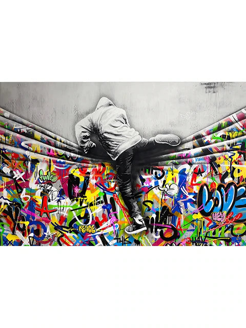 Banksy Graffiti Pop Art Canvas Wall Print | Street Art Poster