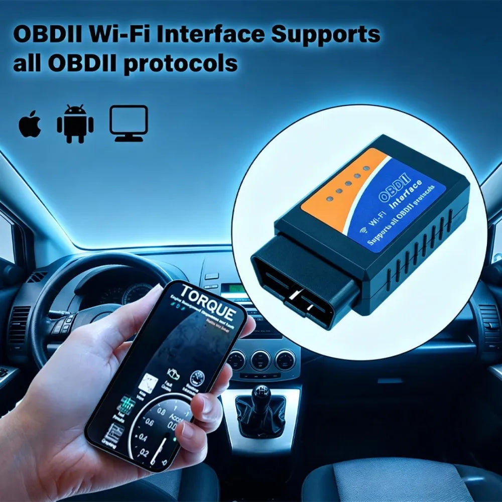 ELM327 V2.1 WiFi OBD2 Scanner TR6260S1 Car Diagnostic Code Reader Tool for Android IOS PK Vgate Icar2 Peaceful Pleasures Health and Wellness
