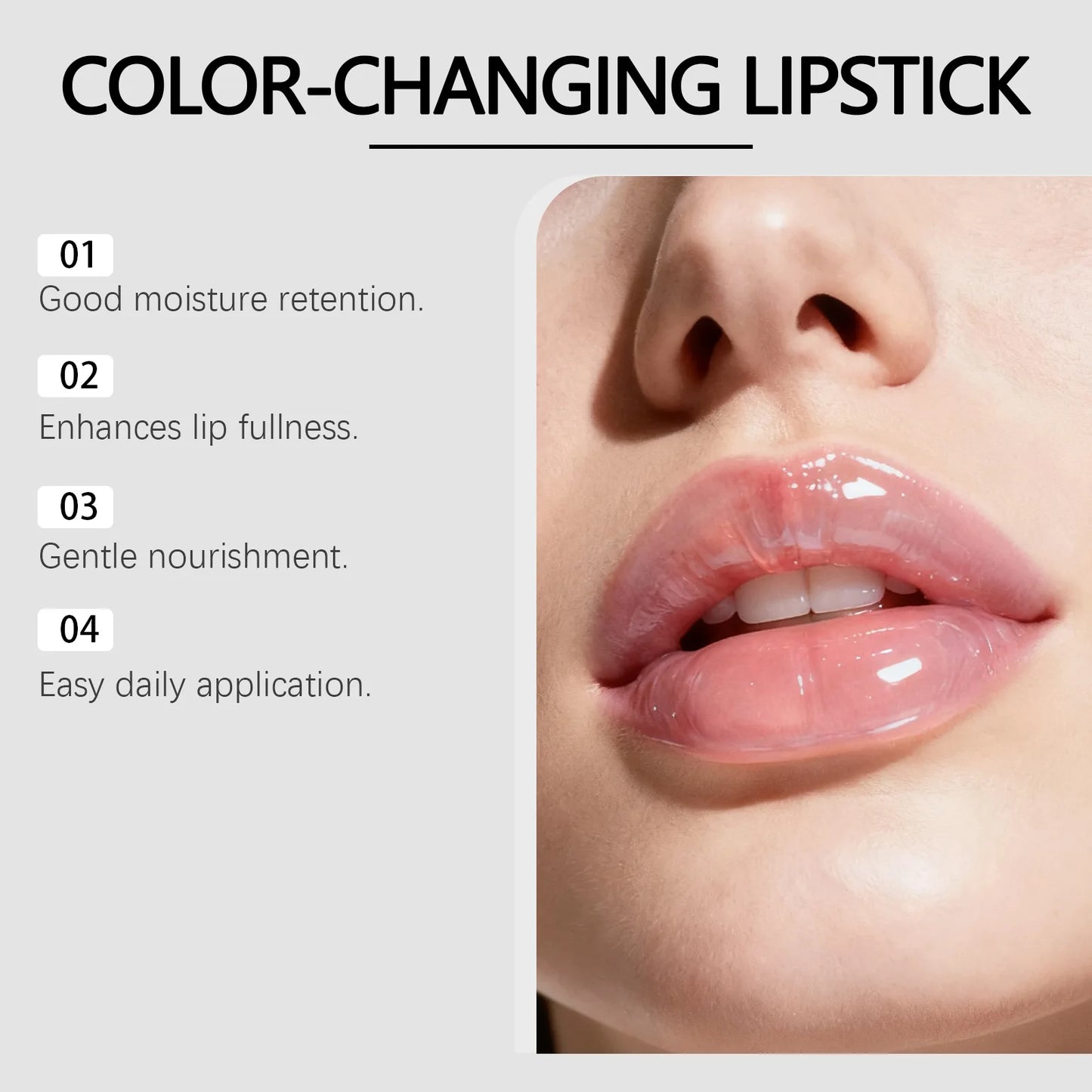 Color Changing Crystal Jelly Lip Balm – Moisturizing & Pearlescent