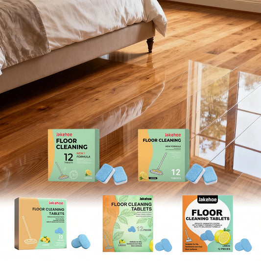 Jakehoe Dissolving Floor Cleaner Tablets | Deep Clean & Lemon Scent Floor Cleaner Tablets Peaceful Pleasures Health and Wellness