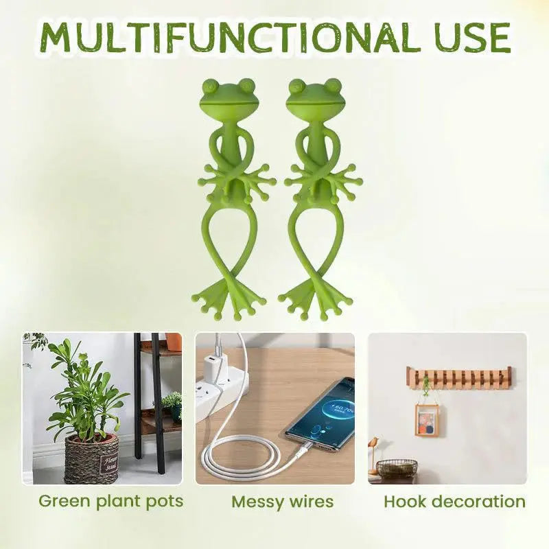 Frog Plant Support Clips – Decorative Plastic Plant Stand Plant Support Clip Peaceful Pleasures Health and Wellness