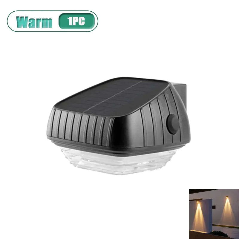 Solar Waterproof Outdoor Wall Lights – Garden Fence Patio Lamp