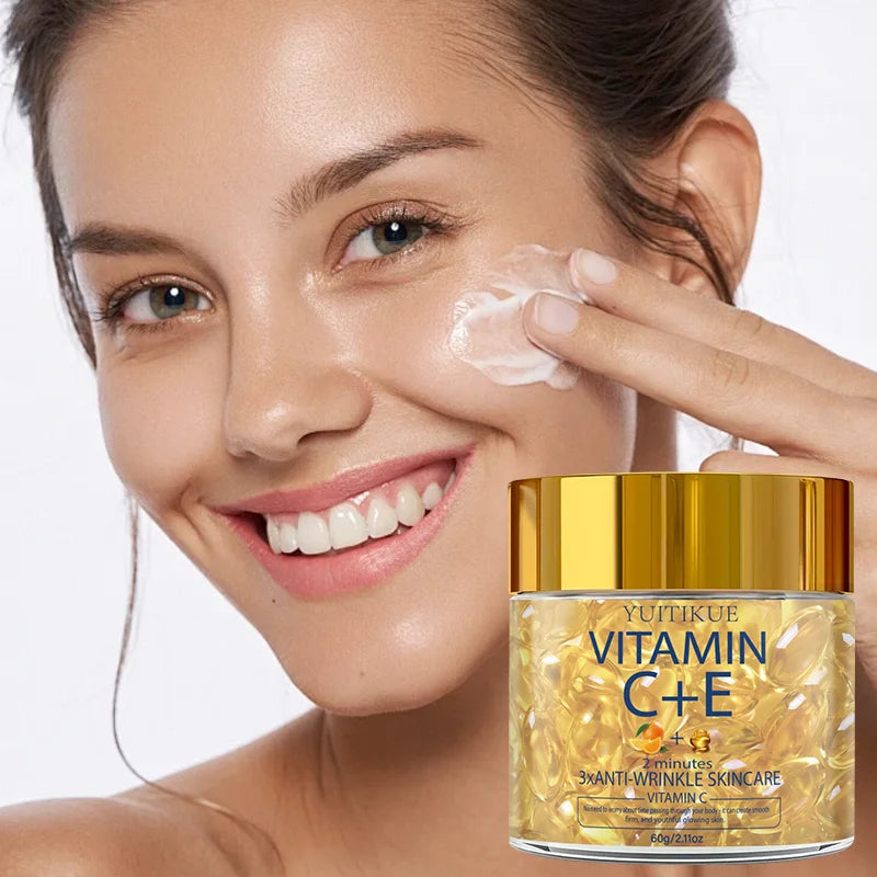YUITIKUE Vitamin C & E Face Cream – Brightening Moisturizer