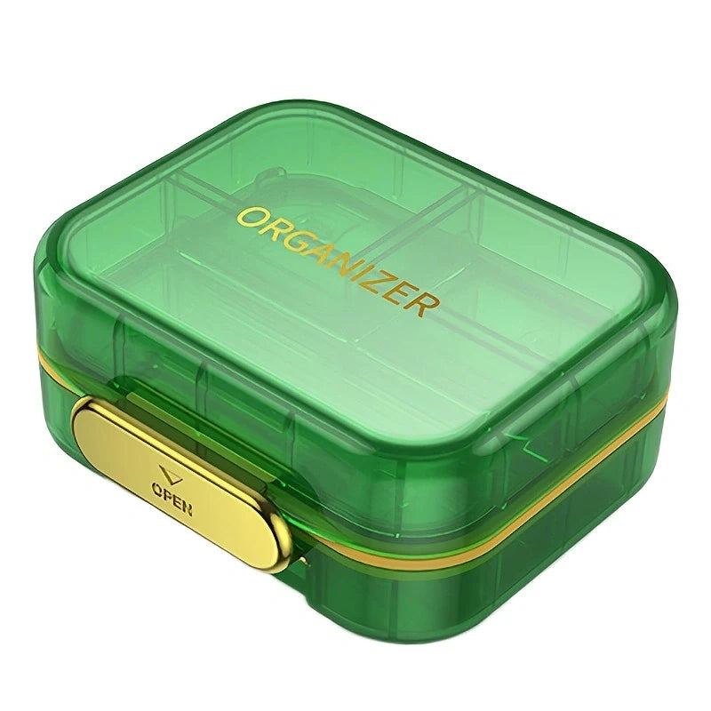 7-Compartment Travel Pill Organizer | Airtight & Moisture-Proof