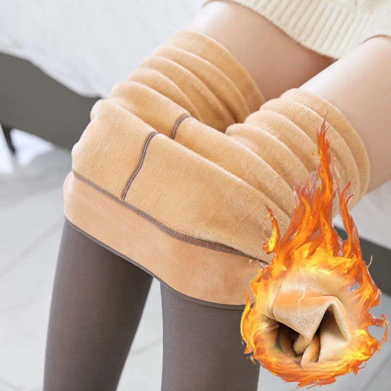 Women's Fleece Lined Thermal Tights – Winter Pantyhose Leggings