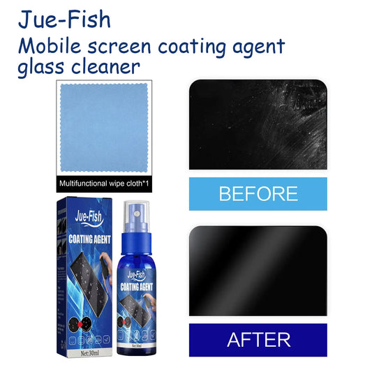 Jue-Fish Liquid Screen Protector Spray | Hydrophobic Coating Screen Protector Spray Peaceful Pleasures Health and Wellness
