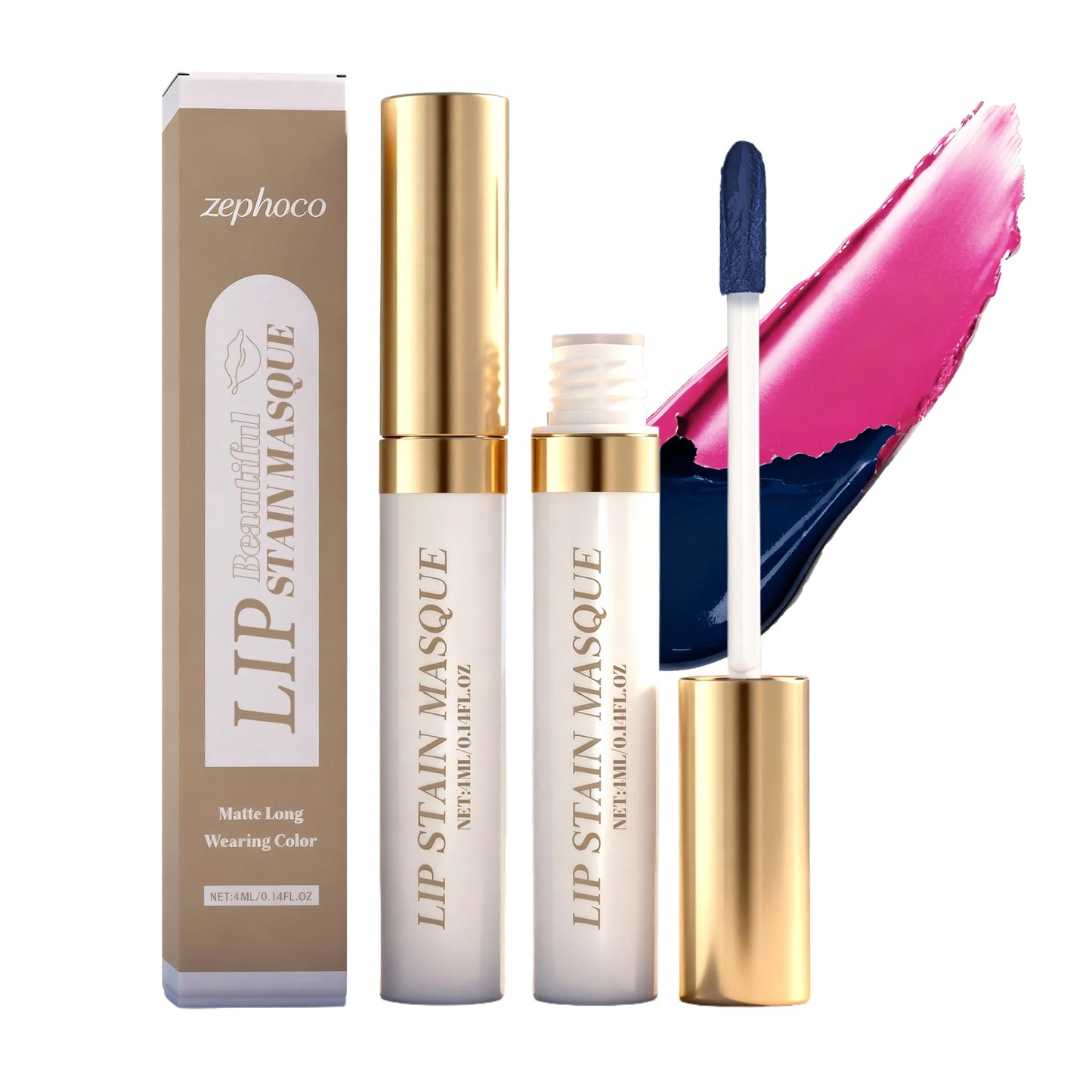 Zephoco Matte Peel Off Lip Gloss – Moisturizing & Plumping