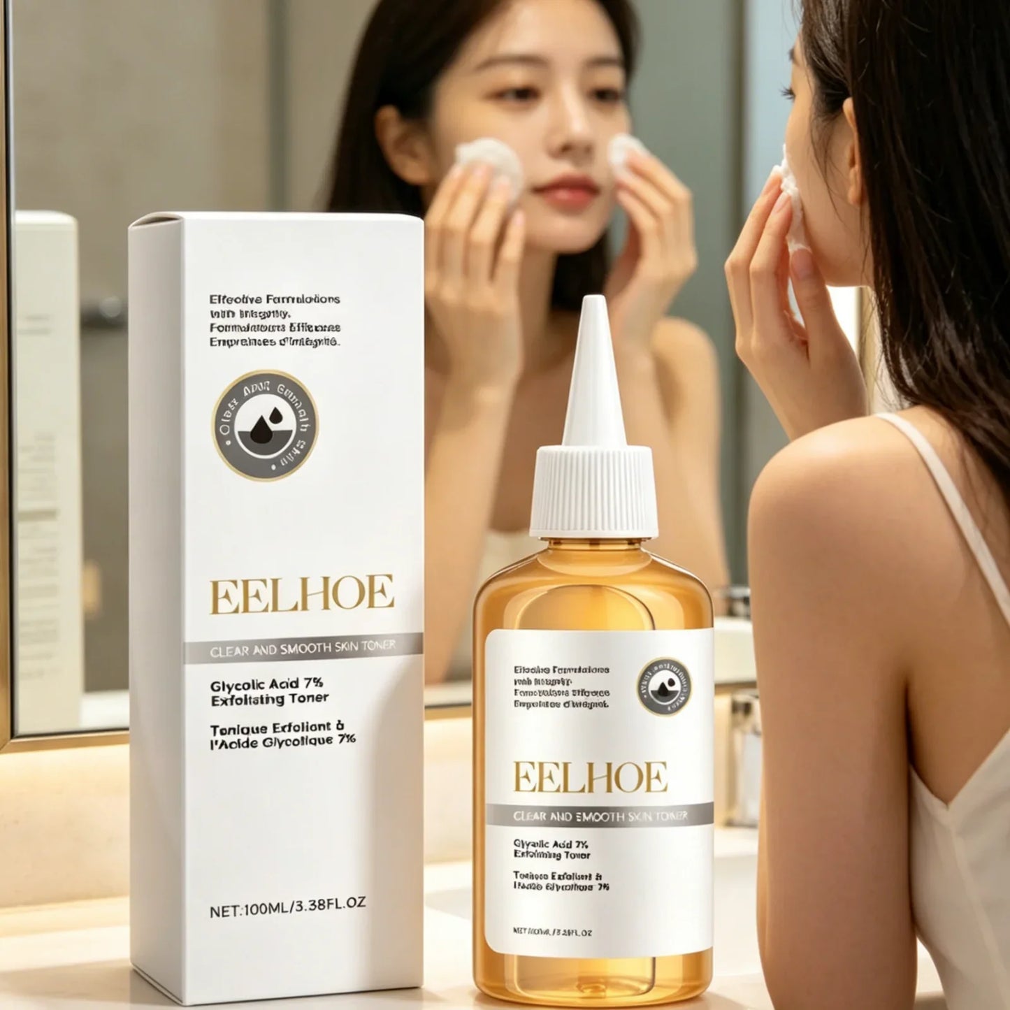 EELHOE Glycolic Acid Toner – Exfoliate, Brighten & Hydrate