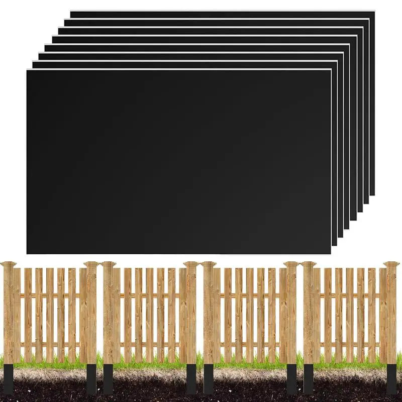 Fence Post Protectors 8-Pack | Waterproof Self-Adhesive PVC Wrap Fence Post Protector Peaceful Pleasures Health and Wellness Brazil