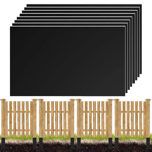 Fence Post Protectors 8-Pack | Waterproof Self-Adhesive PVC Wrap Fence Post Protector Peaceful Pleasures Health and Wellness Brazil