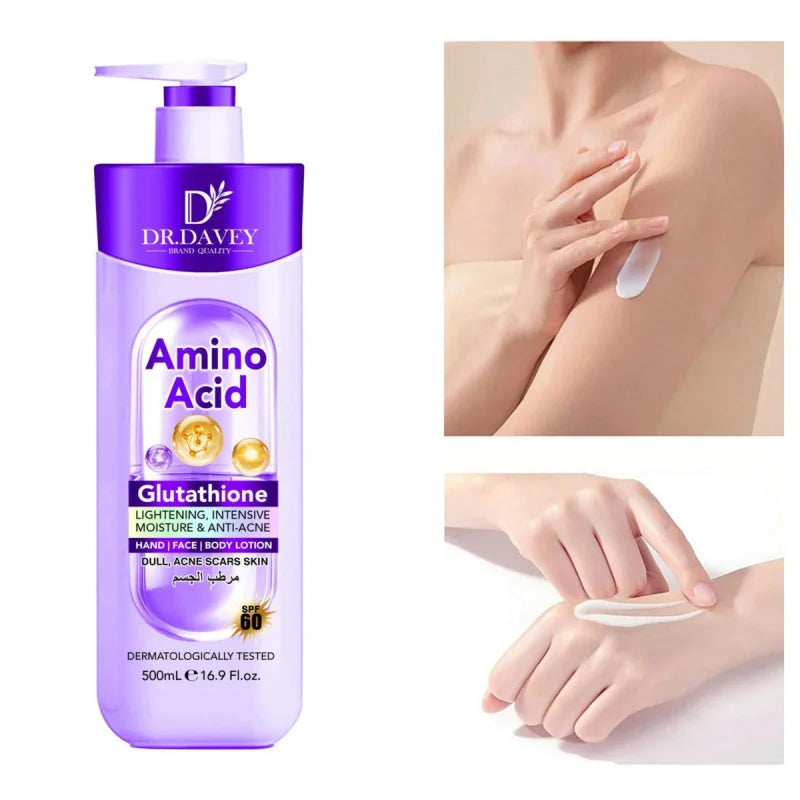 DR.DAVEY Glutathione Body Lotion – Hydrating Moisturizer 500g
