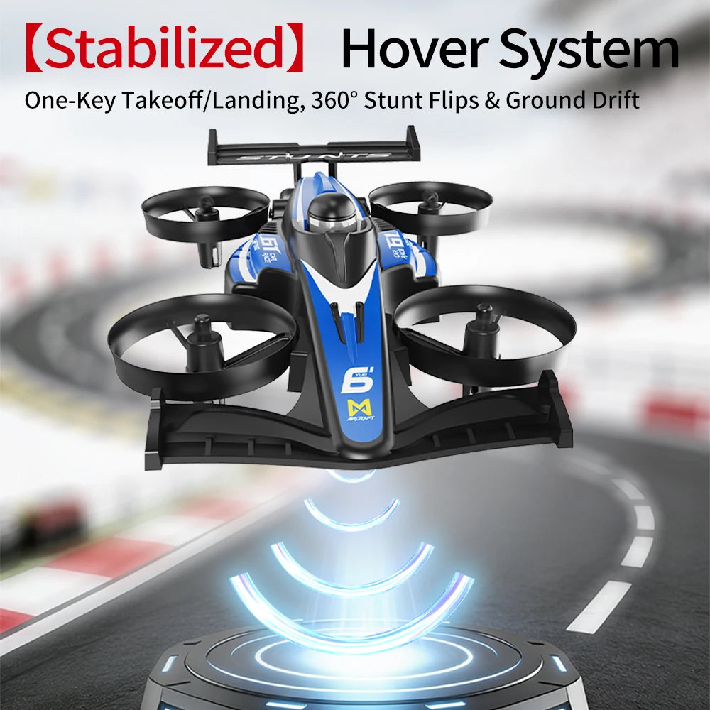 NEW RC Flying Drift Cars Professional Air-Ground 2-in-1 Quadcopter 1:30 Mini RC Car Electric Racing Deformable Car For Kid Toys Peaceful Pleasures Health and Wellness