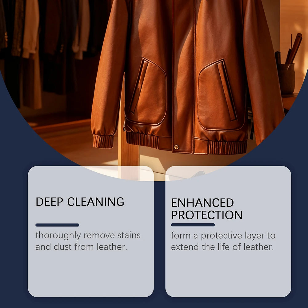 Leather Care Product,Softener For Stiff Leather Jackets,Deeply Moisturizes And Softens Leather,High-End Leather Accessory Care Peaceful Pleasures Health and Wellness