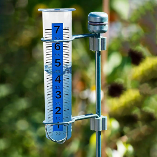 8-Inch Outdoor Rain Gauge – Glow in the Dark, Easy Read Outdoor Rain Gauge Peaceful Pleasures Health and Wellness