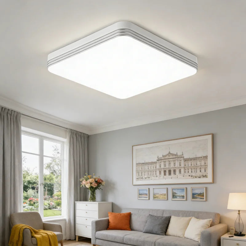 RUNTOIN 36W-48W LED Flush Mount Ceiling Light 3000K-6000K