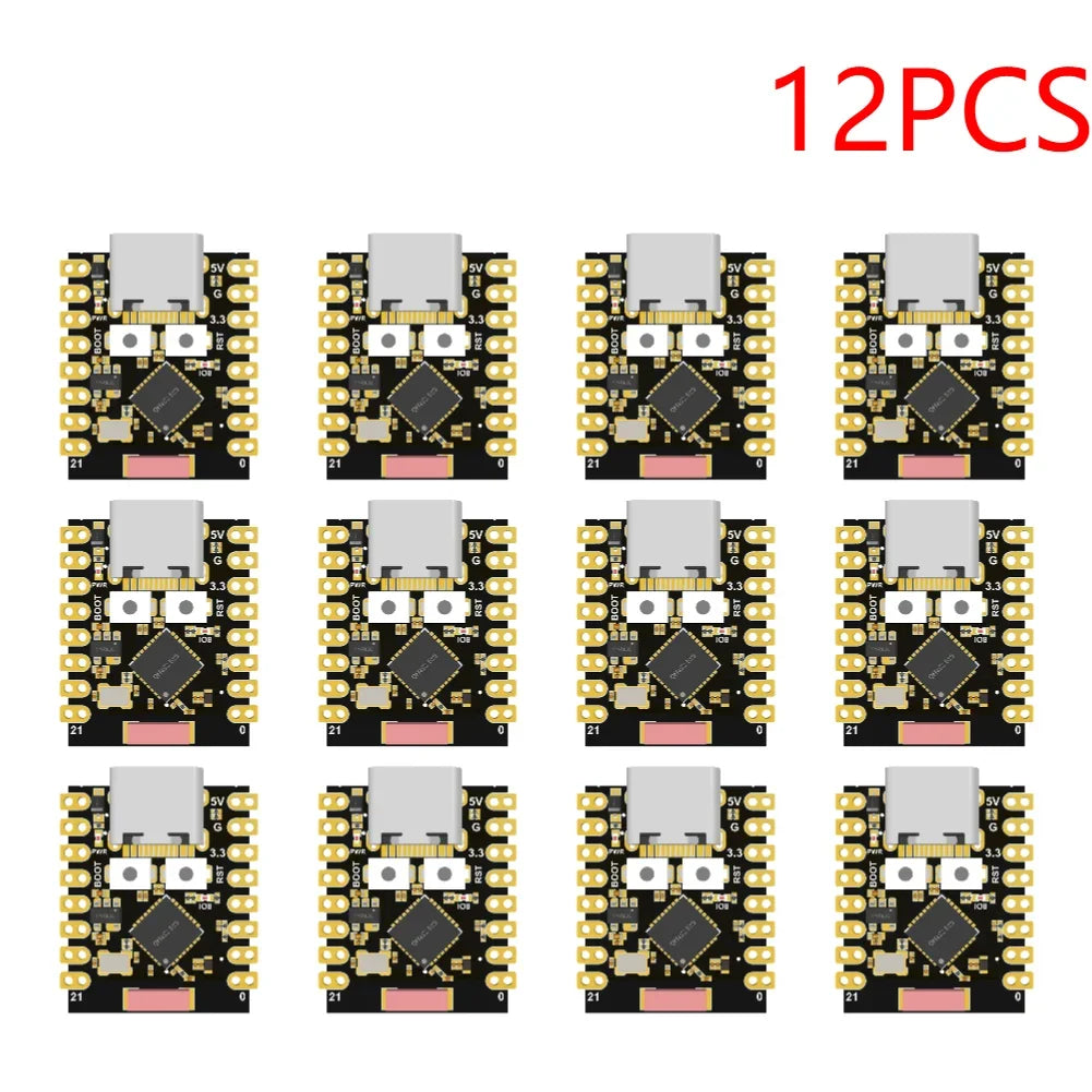 1-20PCS ESP32-C3 Development Board 3.3-6V Power Low Power ESP32 Super Mini Wireless Development Board WiFi Bluetooth For Arduino Peaceful Pleasures Health and Wellness Black 12PCS